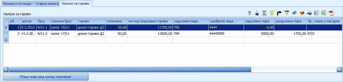 Нови путни налог